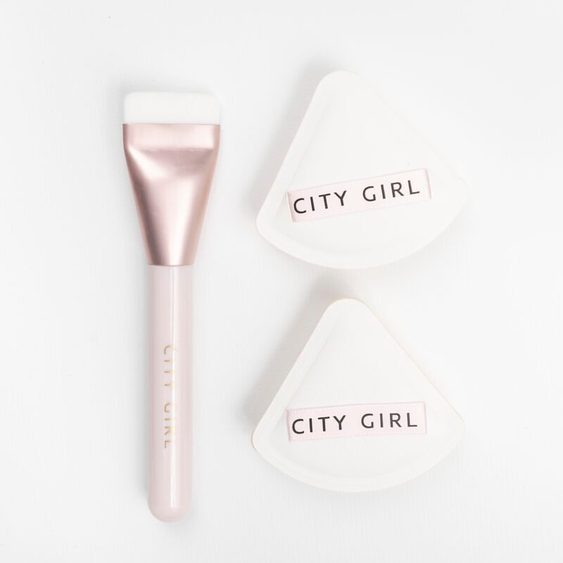 KIT ESPONJAS + BROCHA PARA MAQUILLAJE