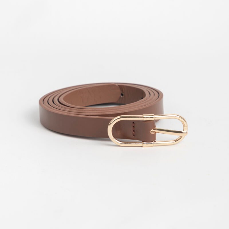 CINTO HEBILLA OVALADA DORADA