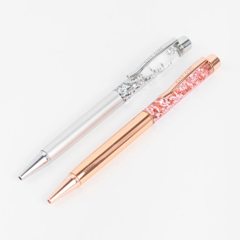 LAPICERA METAL CON GLITTER